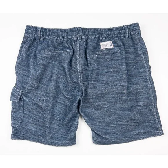 Johnnie-O Boardy Lounger Pull-On Short Men's Medium Hangin' Out Blue Terry Soft - Picture 3 of 15